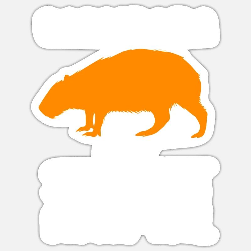 Capybara - Sticker size S (10 x 10 cm) - white matte