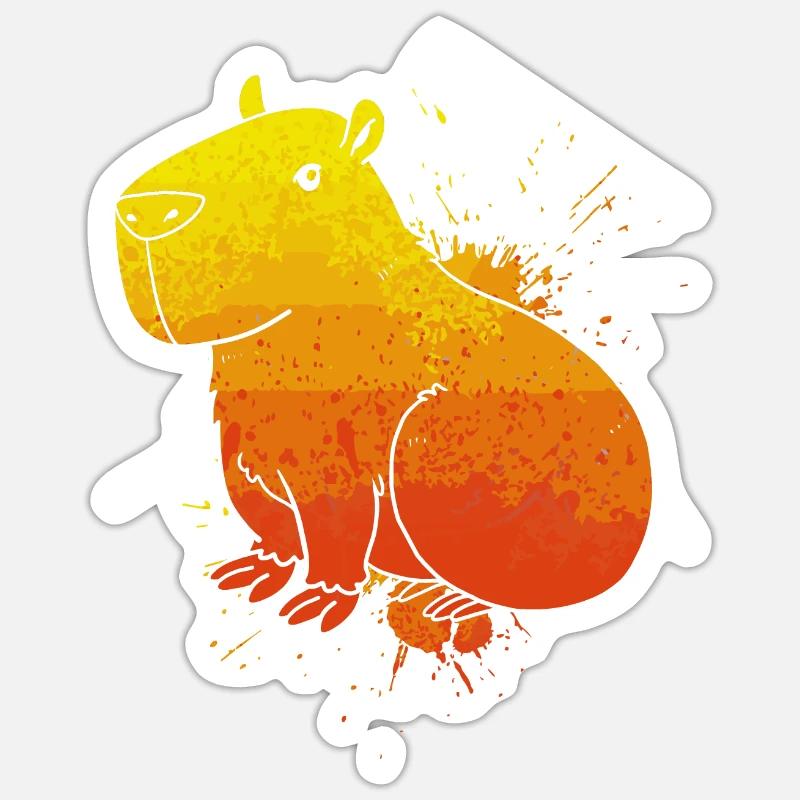 Capybara - Sticker size S (10 x 10 cm) - white matte