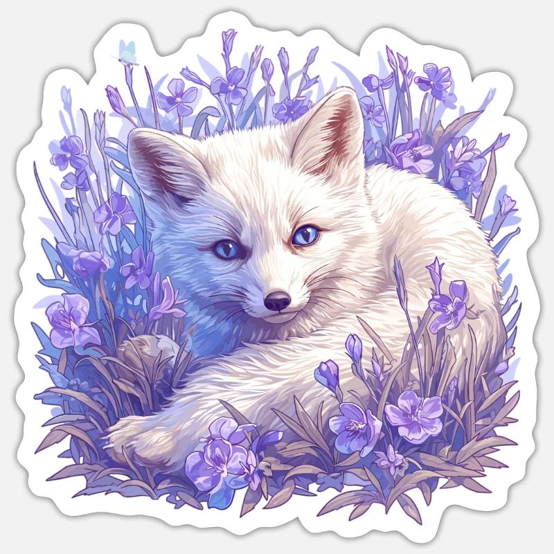 Arctic Fox Polarfüchse Polarfuchs Sticker size S (10 x 10 cm)