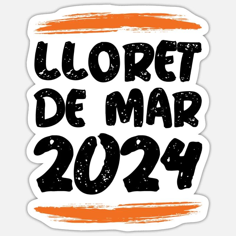 Lloret De Mar 2024 - Sticker Größe S (10 x 10 cm) - Mattweiß