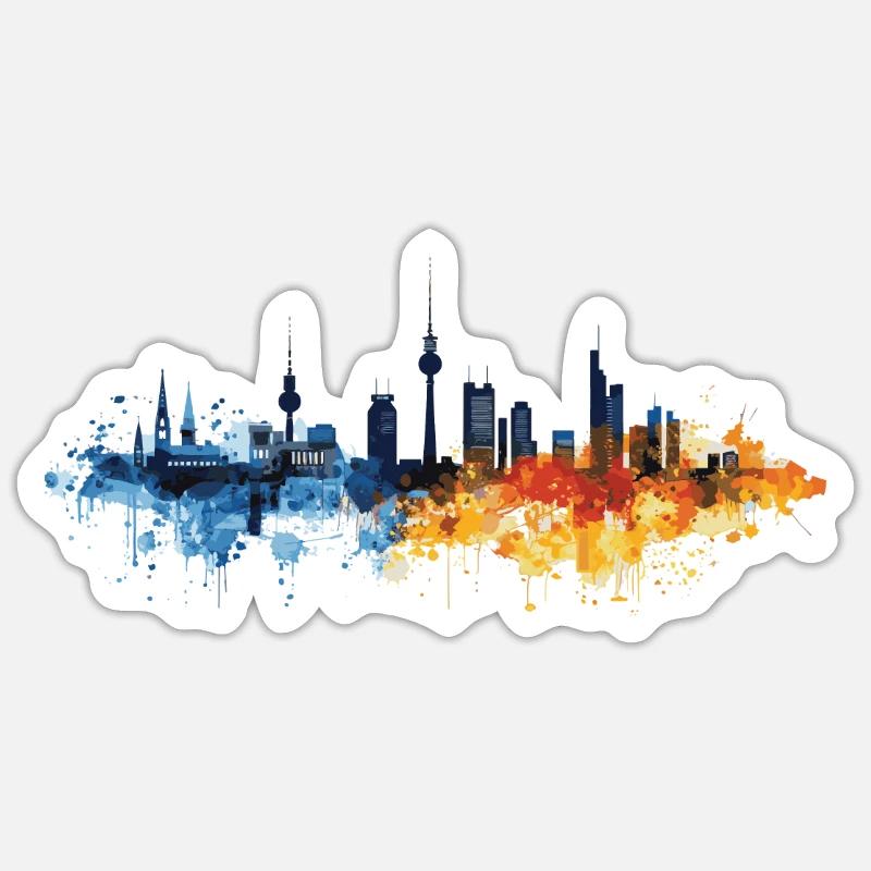Stade - Sticker Größe S (10 x 10 cm) - Mattweiß