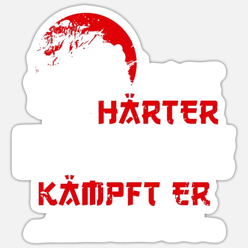 Karate - Sticker size S (10 x 10 cm) - white matte