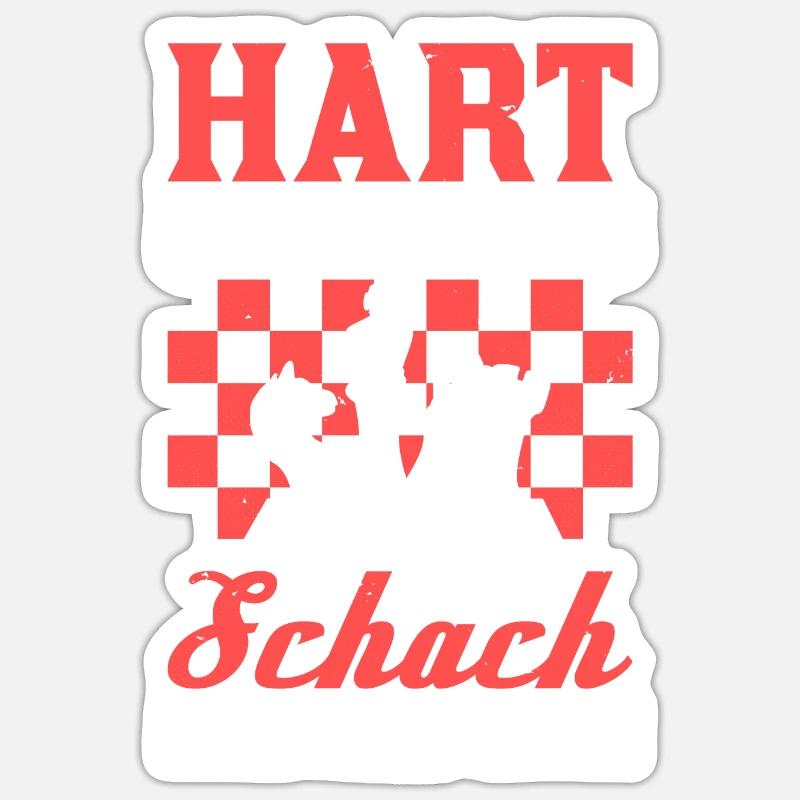 Chess - Sticker size S (10 x 10 cm) - white matte