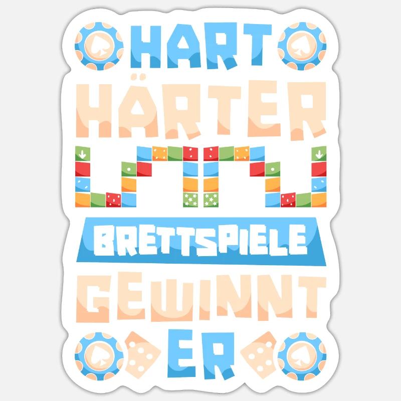 Jeu de société Jeu de société - Sticker taille S (10 x 10 cm) - blanc mat