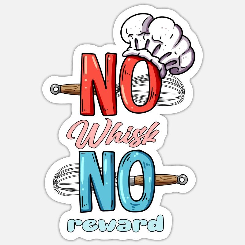 Bäckerei backen Hobbybäcker Beruf Freizeitbäcker - Sticker Größe S (10 x 10 cm) - Mattweiß