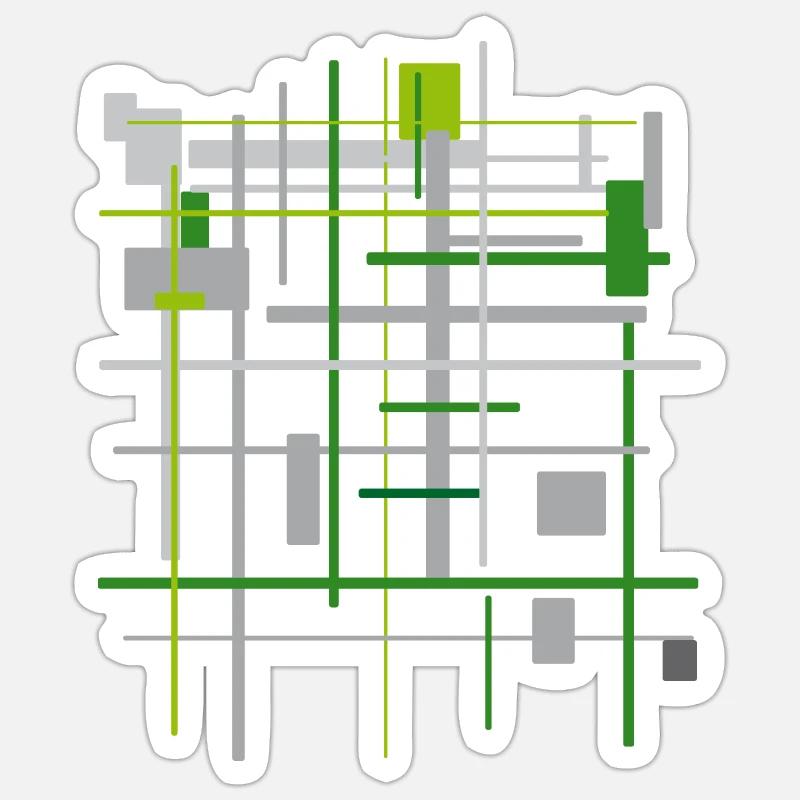 Pattern - Sticker size S (10 x 10 cm) - white matte