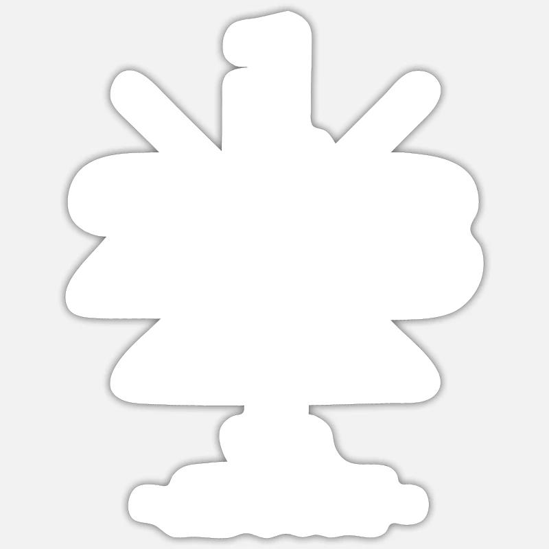 Minimal Geburtstag August 2018 - Simple - Sticker Größe S (10 x 10 cm) - Mattweiß