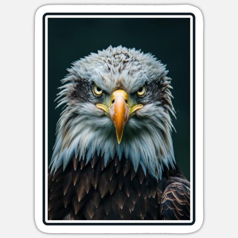 Bald Eagle Weißkopfseeadler - Sticker size S (10 x 10 cm) - white matte
