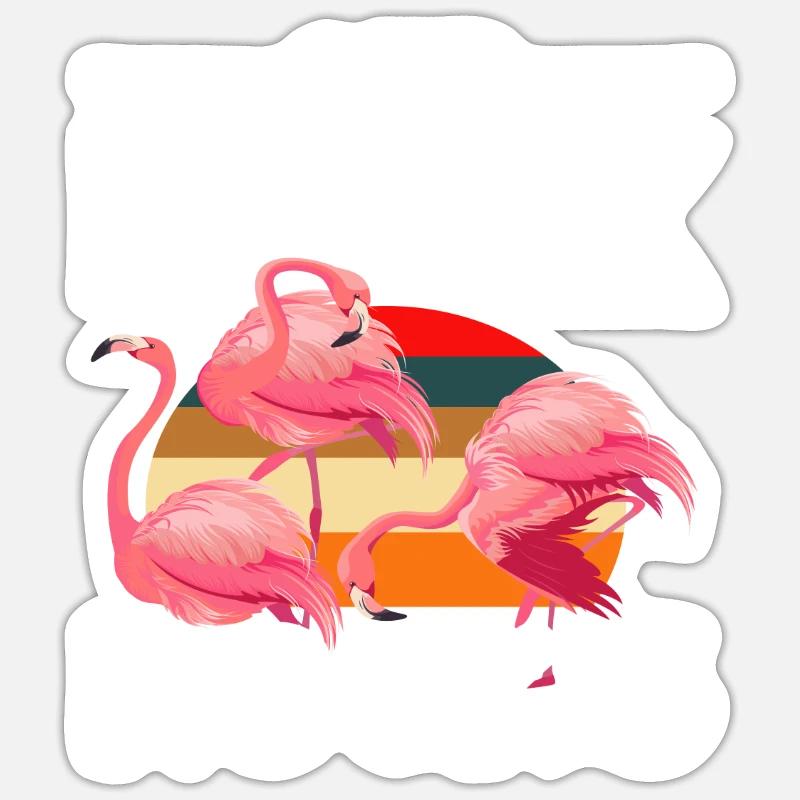 Flamingo Group Animals Sticker size S (10 x 10 cm)