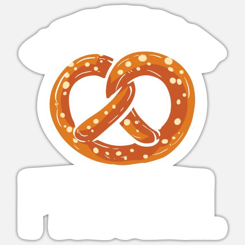 pretzel Sticker size S (10 x 10 cm)