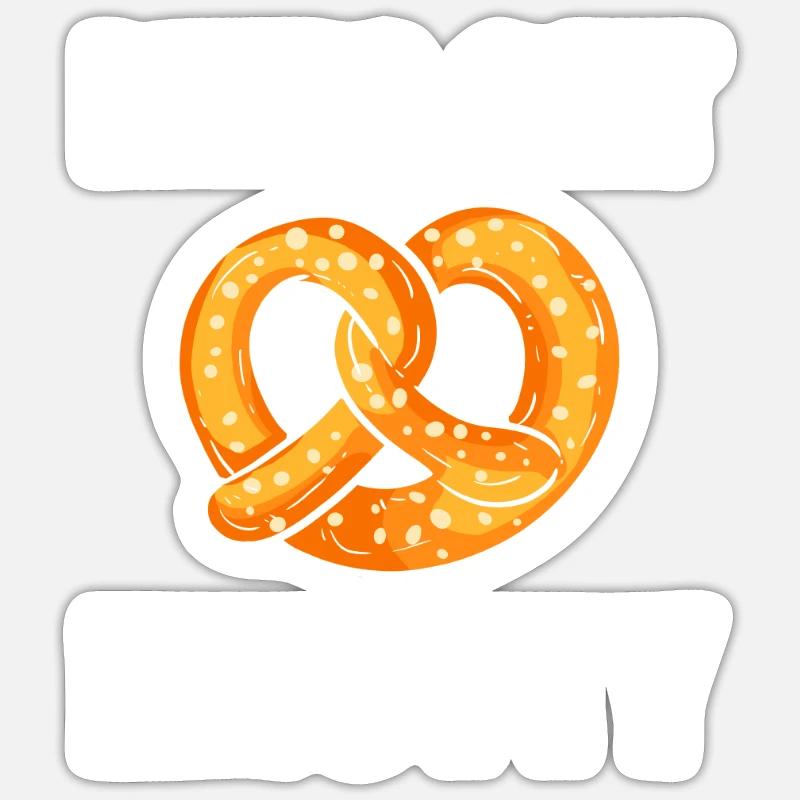 pretzel Sticker size S (10 x 10 cm)