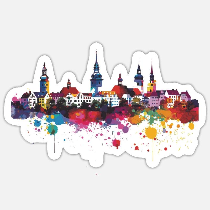 Waiblingen - Sticker size S (10 x 10 cm) - white matte