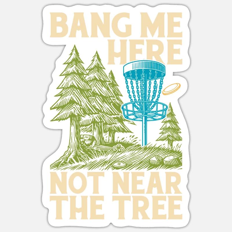 Frisbee Golf Disc Golf - Sticker taille S (10 x 10 cm) - blanc mat