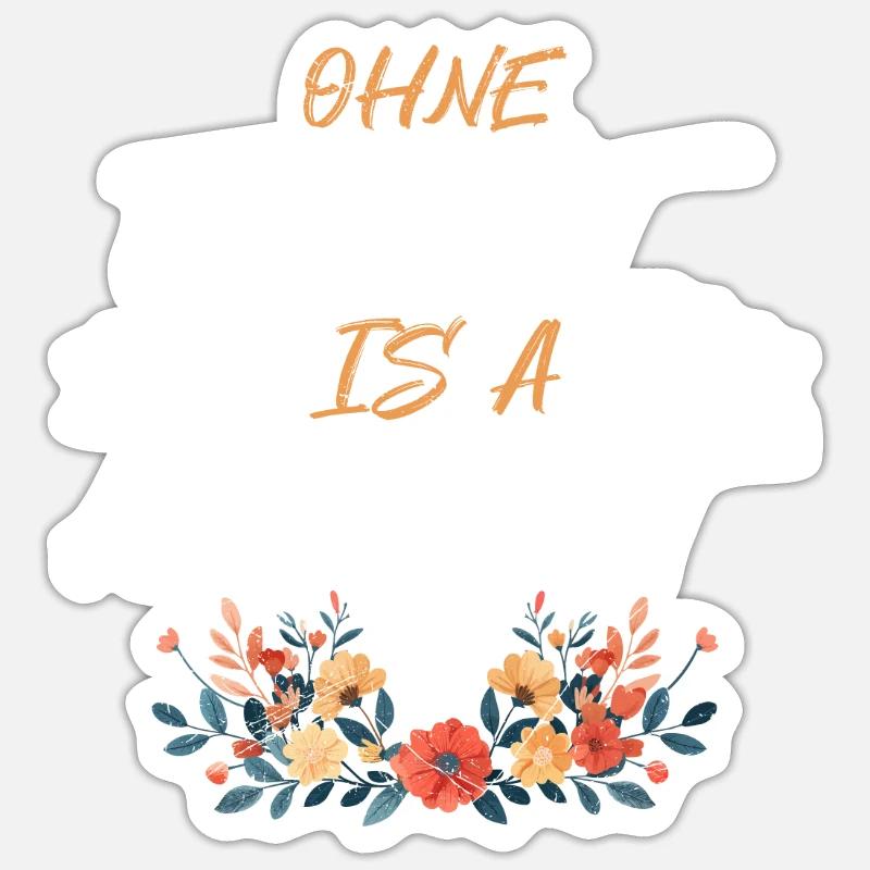 Today without Dirndl Replacement Dirndl Women Sticker size S (10 x 10 cm)