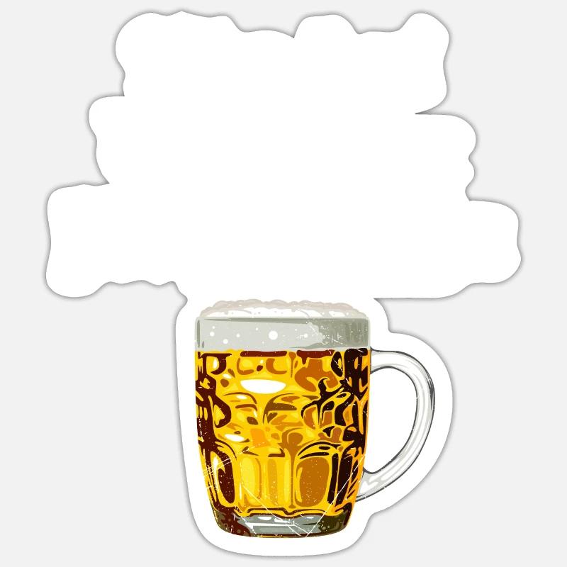 Bier her der Kaiser hat gesprochen Sticker Größe S (10 x 10 cm)