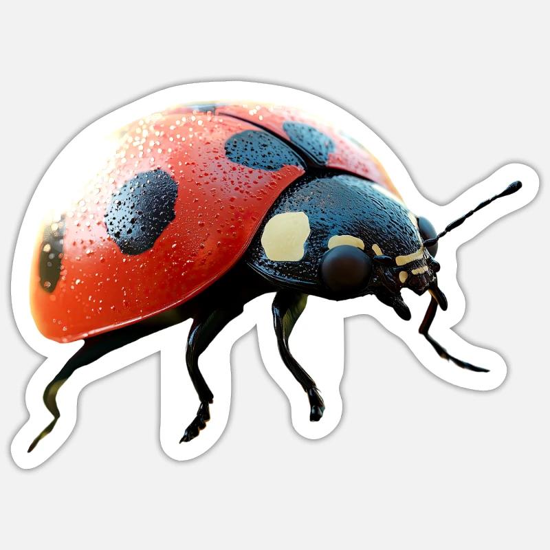 Ladybug Ladybug Insects Colorful Cute Ladybugs Sticker size S (10 x 10 cm)