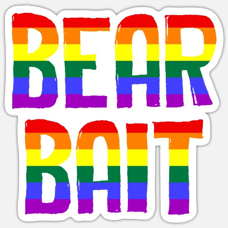 Bear Bait Sticker size S (10 x 10 cm)