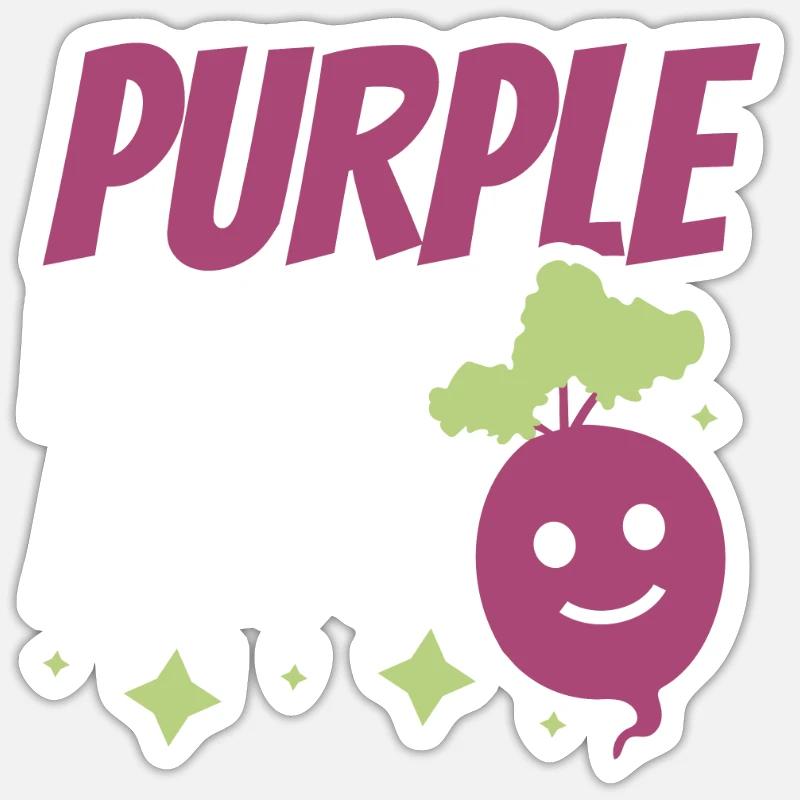 Beetroot vegetables for vegan farmer beets Sticker size S (10 x 10 cm)