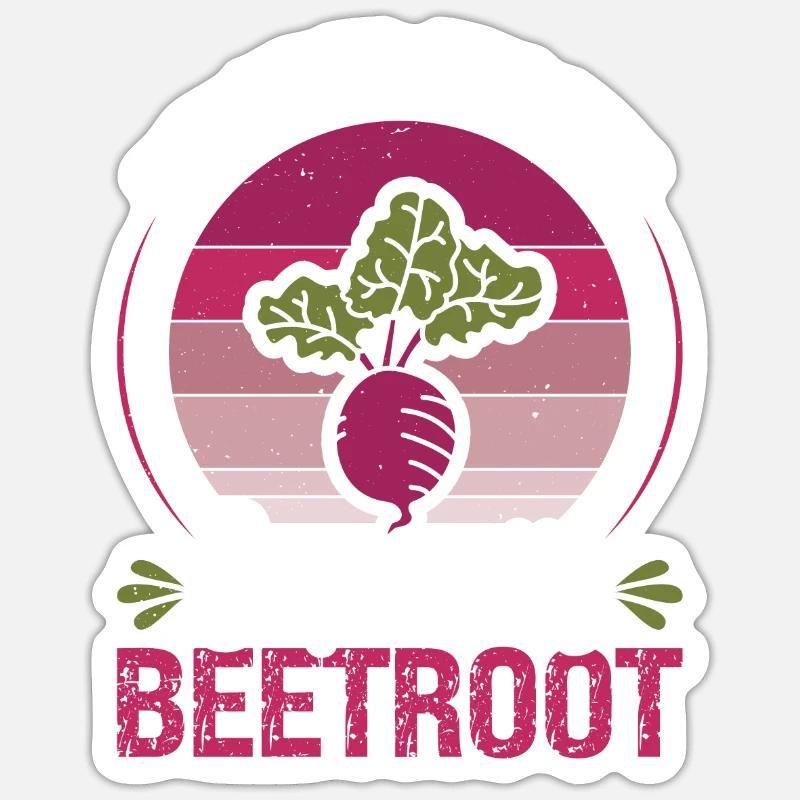 Beetroot Vegetables Eat Your Veggies Beetroot Sticker size S (10 x 10 cm)