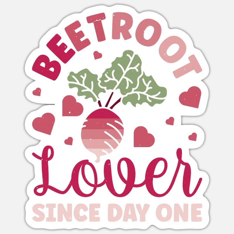 Beetroot Vegetables for Turnips Lover Gift Sticker size S (10 x 10 cm)