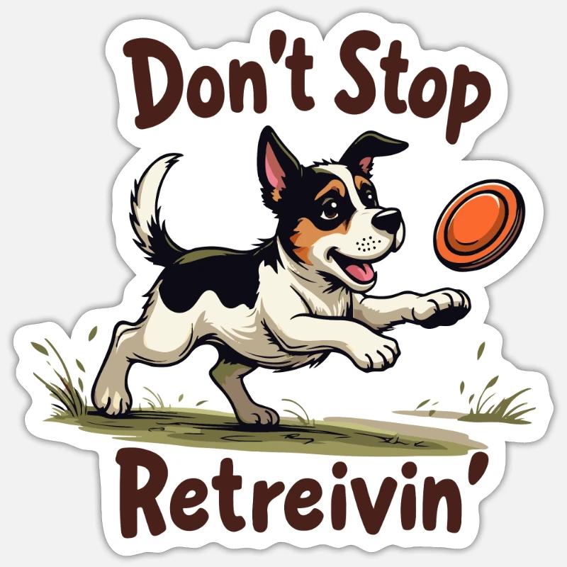 N’ARRÊTE PAS DE RÉCUPÉRER - Sticker taille S (10 x 10 cm) - blanc mat