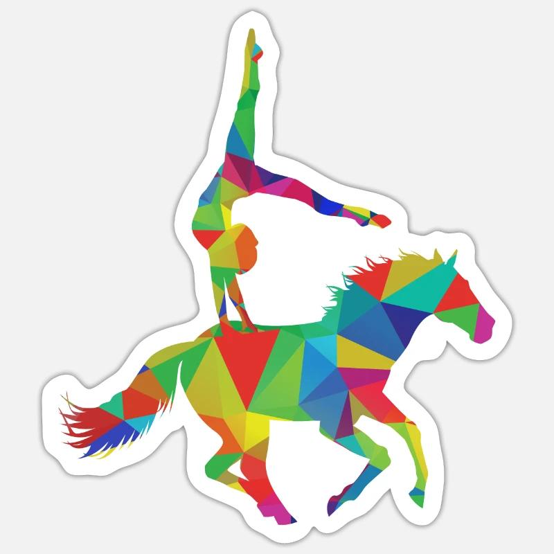 Voltige - Sticker taille S (10 x 10 cm) - blanc mat