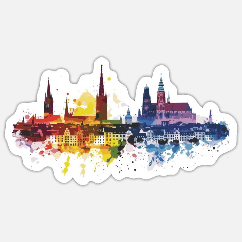 Warendorf - Sticker Größe S (10 x 10 cm) - Mattweiß