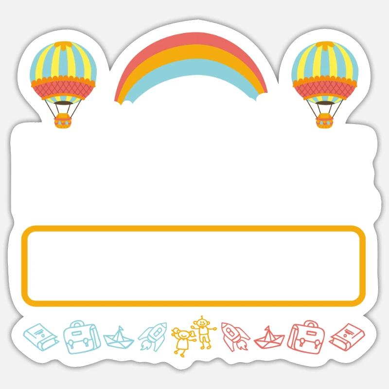 Crèche Regenbogen Sticker taille S (10 x 10 cm)