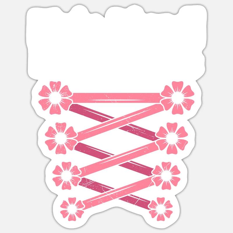 Today without Dirndl Replacement Dirndl Women Sticker size S (10 x 10 cm)