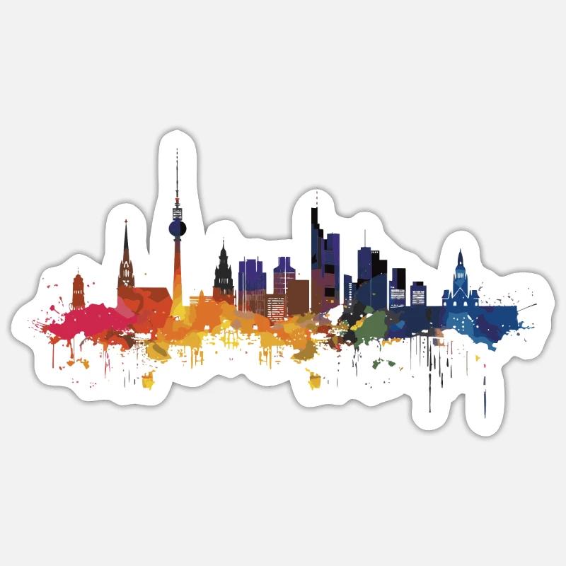 Wesseling - Sticker size S (10 x 10 cm) - white matte