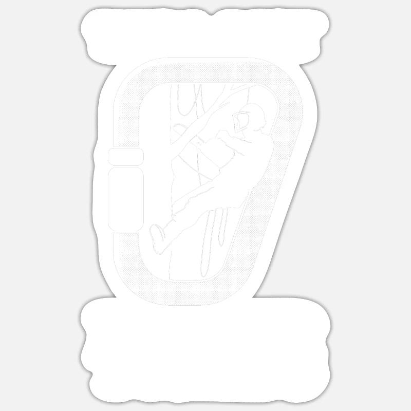 Arborist Baumpfleger Baumkletterer Baumklettern Sticker Größe S (10 x 10 cm)