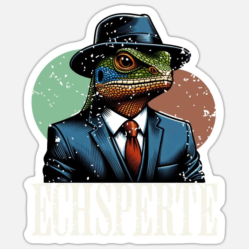 Echsperte Experte Sticker Größe S (10 x 10 cm)