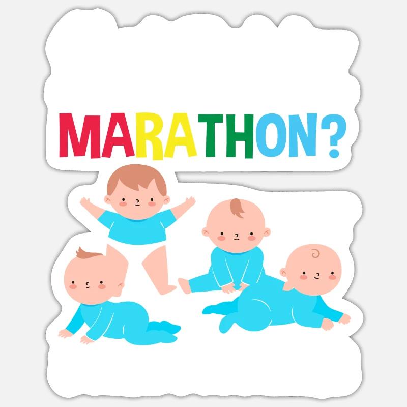 Bestes Training für einen Marathon? Hol dir ein Sticker Größe S (10 x 10 cm)