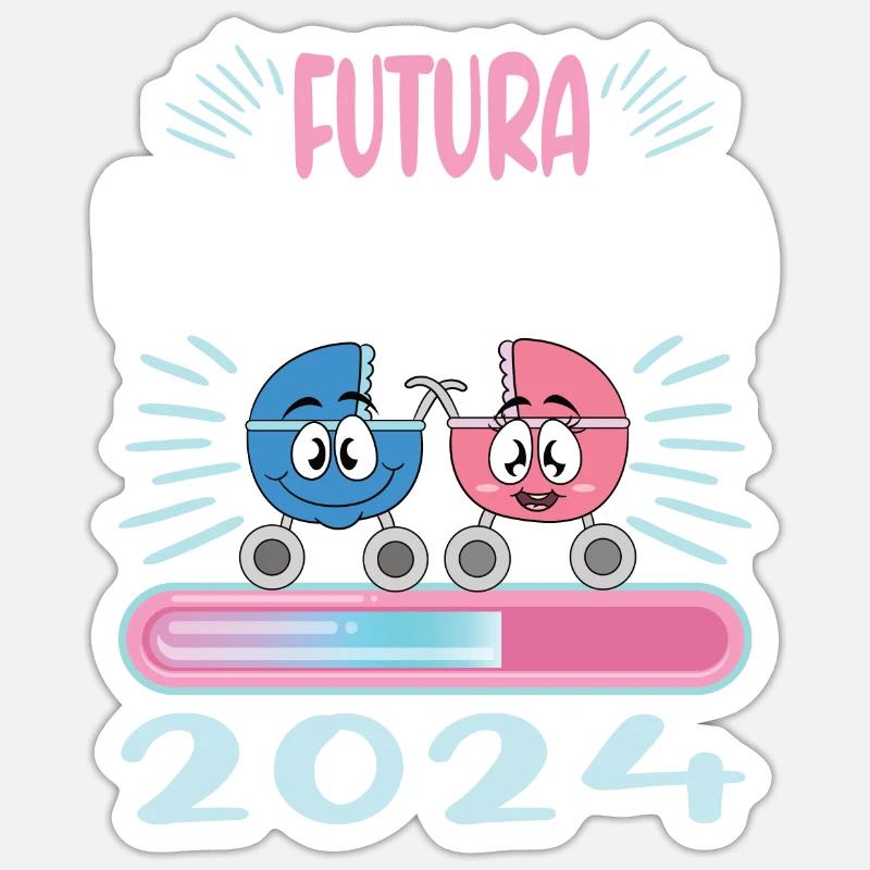 Super Mamma 2024 Loading Sticker Größe S (10 x 10 cm)