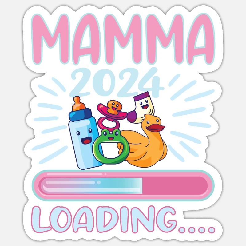 Super Mamma 2024 Loading Sticker Größe S (10 x 10 cm)