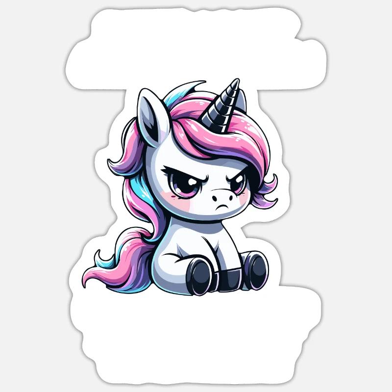 Bitte Nicht Ansprechen Ich Bin Wirklich So Genervt - Sticker Größe S (10 x 10 cm) - Mattweiß
