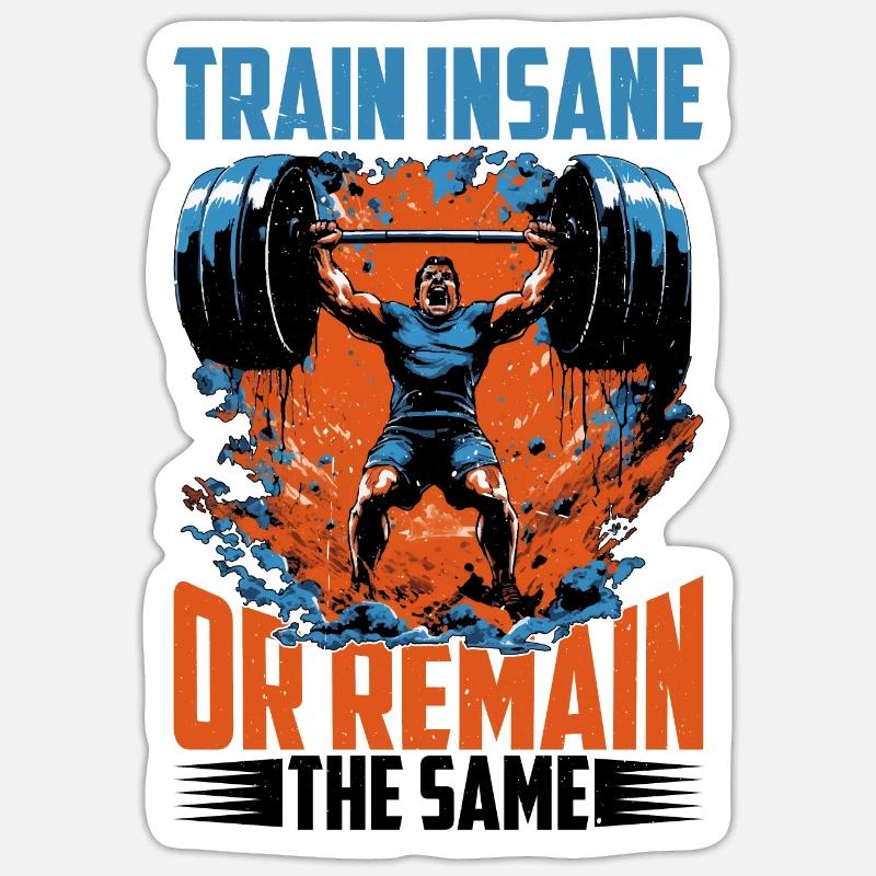 Train Insane Or Remain The Same 24 Sticker size S (10 x 10 cm)