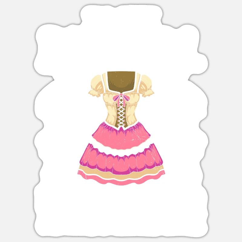 My dirndl no longer fits replacement dirndl Sticker size S (10 x 10 cm)