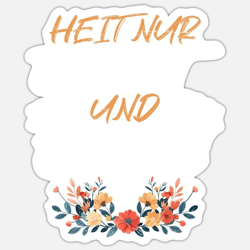 Today without Dirndl Replacement Dirndl Women Sticker size S (10 x 10 cm)