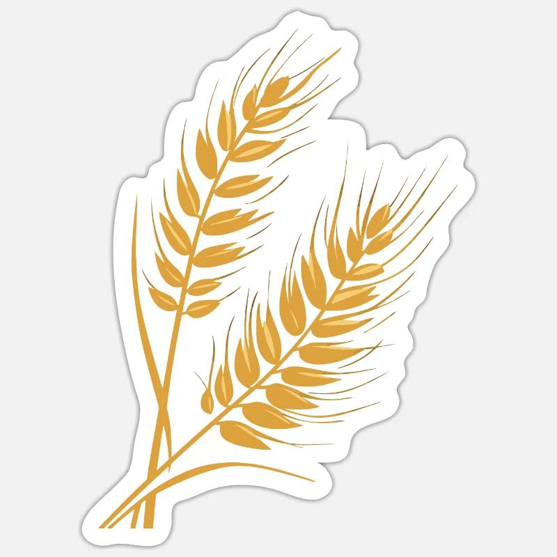 Weizen Sticker Größe S (10 x 10 cm)