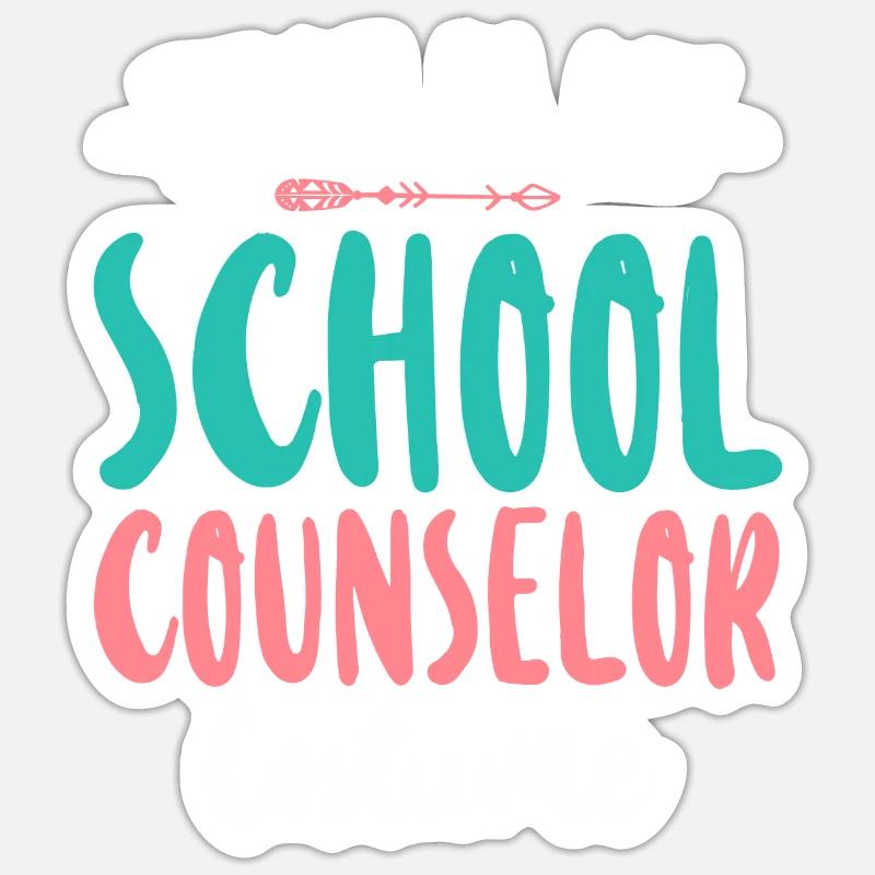 conseiller scolaire Halloween c’est-à-dire - Sticker taille S (10 x 10 cm) - blanc mat
