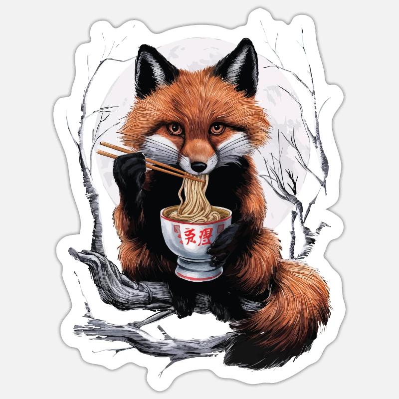 Fuchs Sticker Größe S (10 x 10 cm)