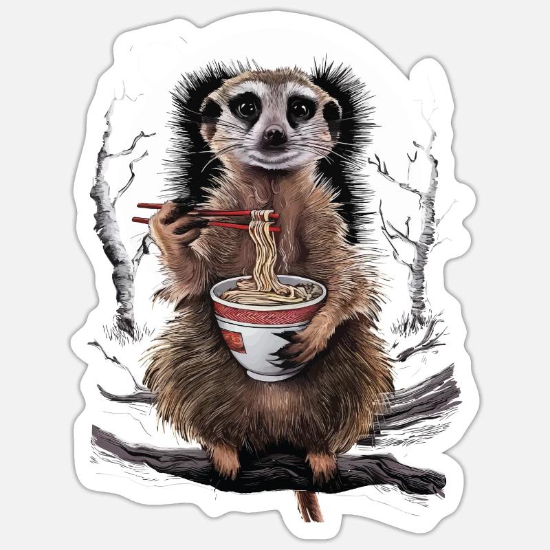 Erdmännchen Sticker Größe S (10 x 10 cm)