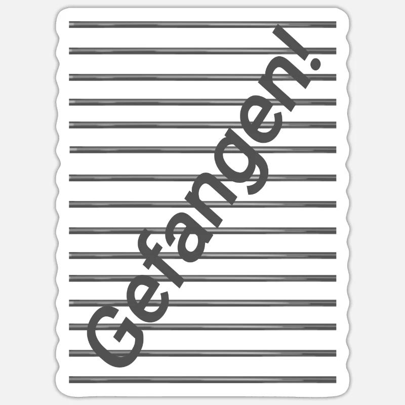 Attrapé - Sticker taille S (10 x 10 cm) - blanc mat