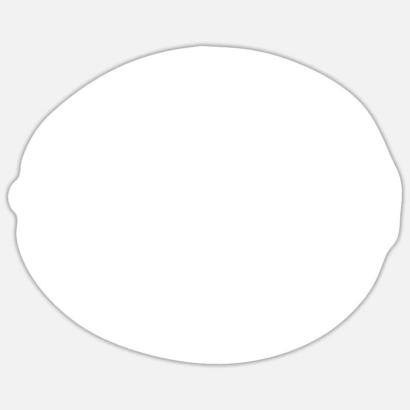 Nussbaum - Sticker Größe S (10 x 10 cm) - Mattweiß