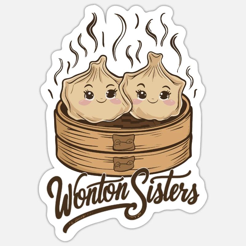 Wan-Tan - Sticker Größe S (10 x 10 cm) - Mattweiß