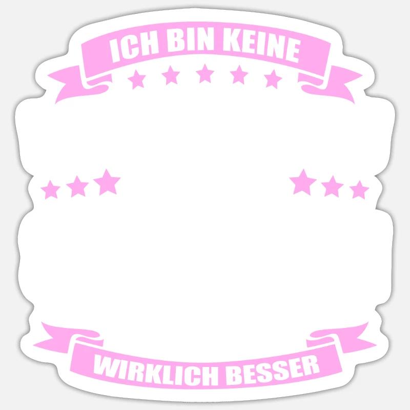 Ich Bin Keine Klugscheisserin Staplerfahrerin - Sticker Größe S (10 x 10 cm) - Mattweiß