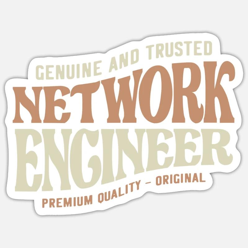 Proud Network Engineer Sticker size S (10 x 10 cm)