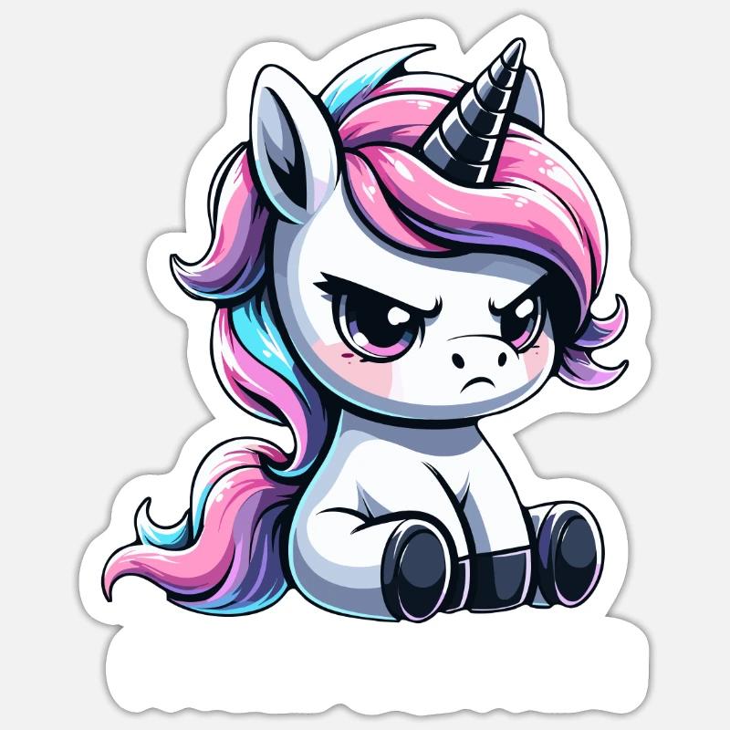Je dois Goa Nix Dialecte Licorne Dialecte Sticker taille S (10 x 10 cm)
