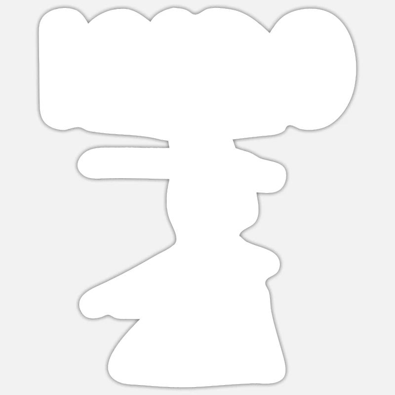 iaido - Sticker taille S (10 x 10 cm) - blanc mat